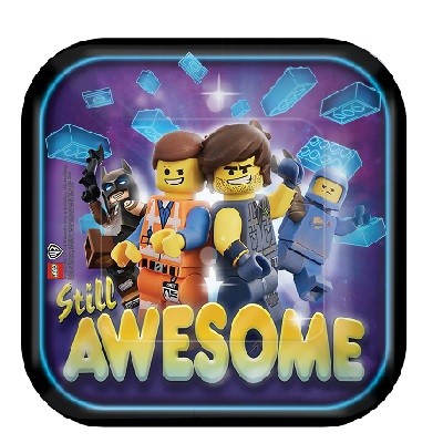 LEGOFILMEN 2 KVADRATISKE DESSERT TALLERKENER