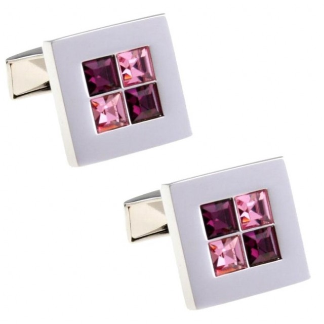 MANSJETTKNAPPER FIRE ROSA STENER