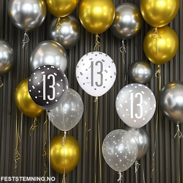 BALLONGER TIL 13-ÅRSDAG (illustrasjonsbilde)