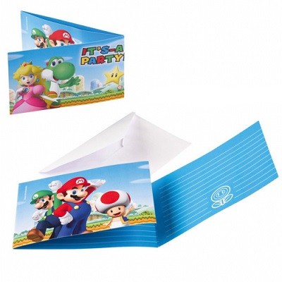 SUPER MARIO BROTHERS INVITASJONER