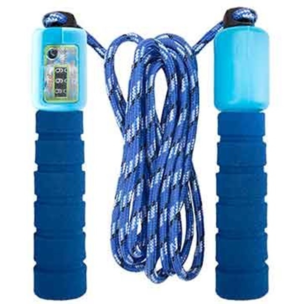 BLÅTT HOPPETAU MED TELLER