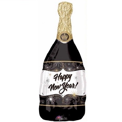 HAPPY NEW YEAR CHAMPAGNE FOLIEBALLONG