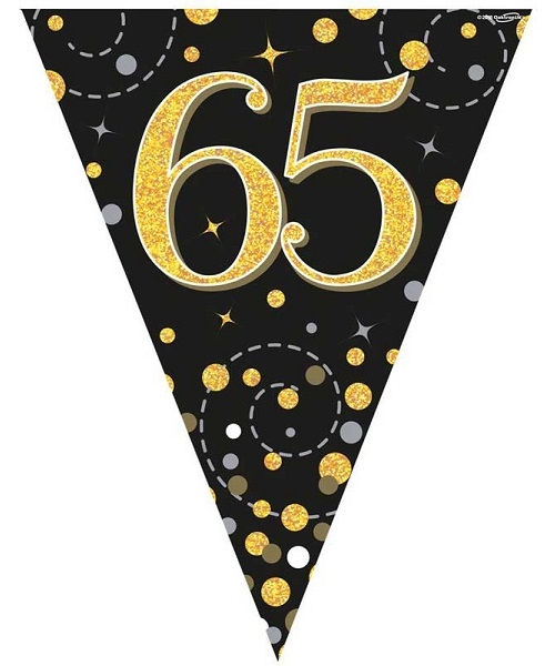 GULLGLITRENDE BANNER FLAGG 65