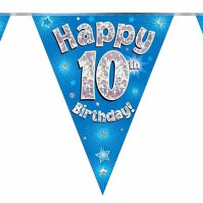 BLÅ FLAGGBANNER 10 ÅR