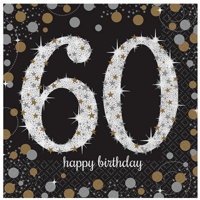 SPARKLING CELEBRATION 60 SERVIETTER
