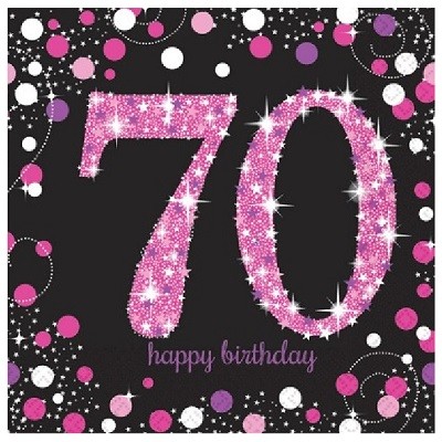 SERVIETTER TIL 70-ÅRSDAG