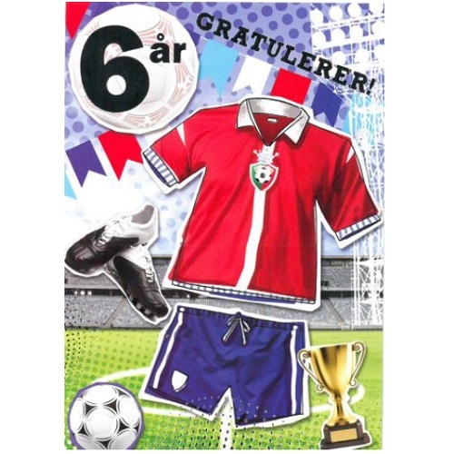 BURSDAGSKORT 6 ÅR - FOTBALL