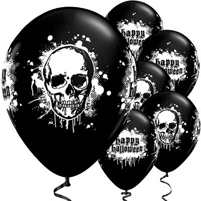 SKULL HALLOWEEN BALLONGER