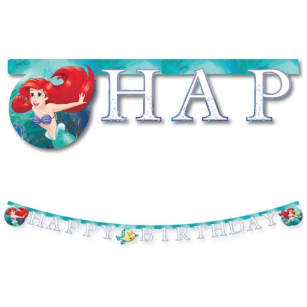 DEN LILLE HAVFRUEN HAPPY BIRTHDAY BANNER