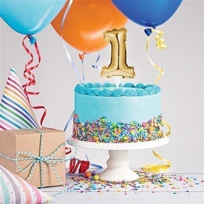 GULLFARGET KAKEBALLONG 1