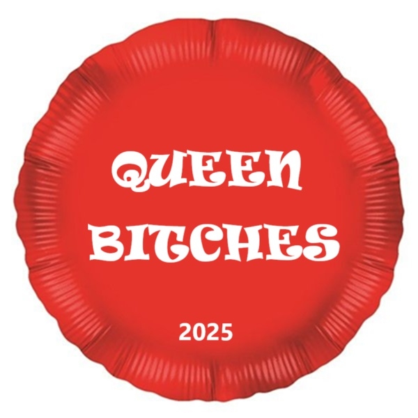 RØD FOLIEBALLONG MED RUSSENAVN