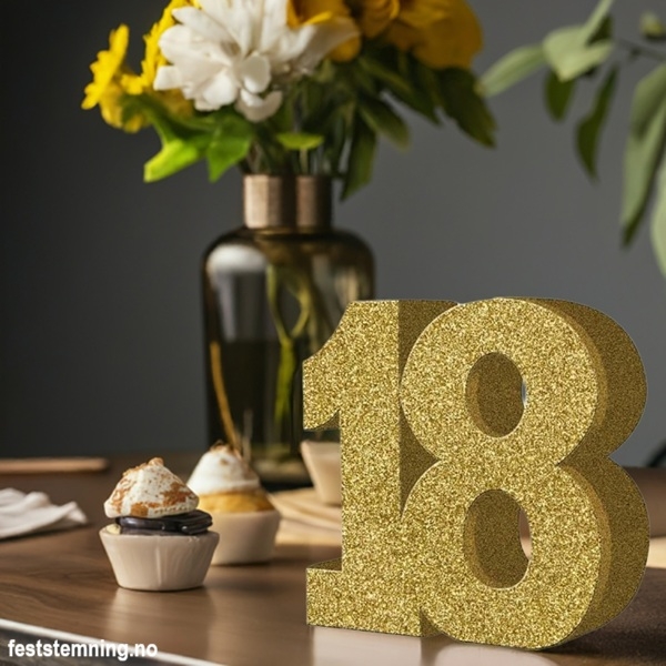 BORDDEKORASJON TIL 18-ÅRSDAG (illustrasjonsbilde)