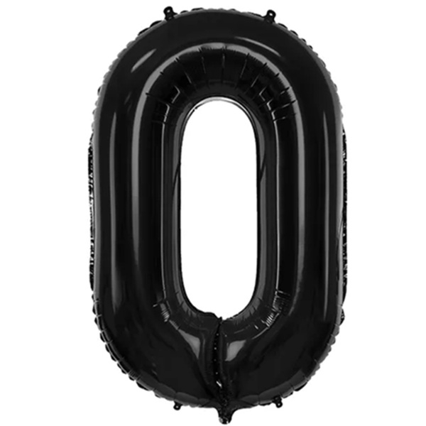 XL SVART TALLBALLONG 0