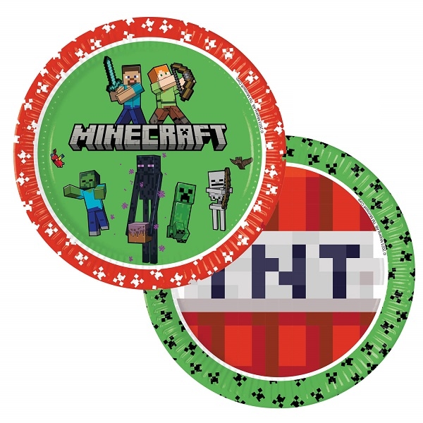 MINECRAFT BURSDAG TALLERKENER