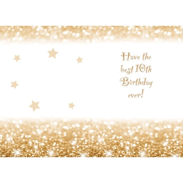 BURSDAGSKORT 10 ÅR - innside