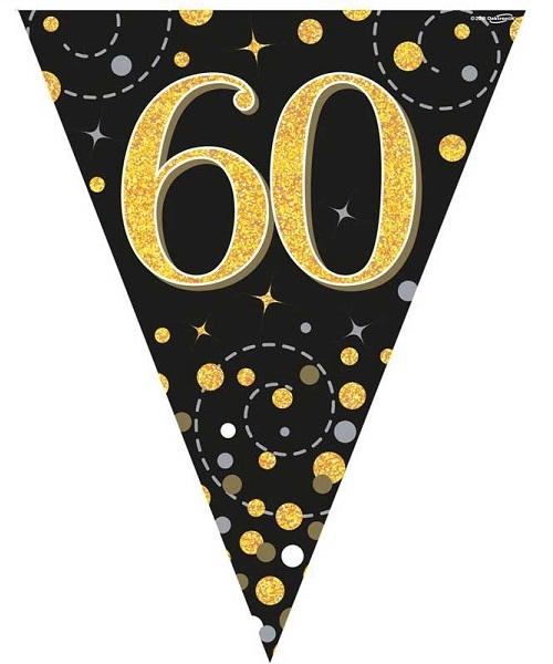 GULLGLITRENDE BANNERFLAGG 60