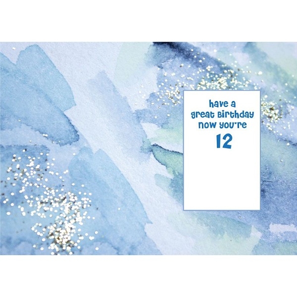 BURSDAGSKORT 12 ÅR - INNSIDE