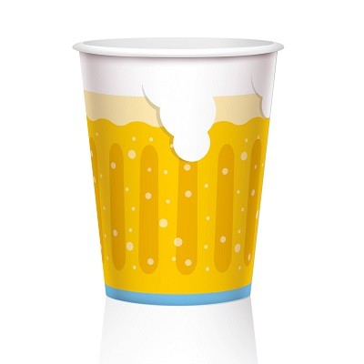 OKTOBERFEST PAPPKOPPER MED ØLMOTIV (6-pk)