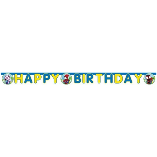 SPIDEY HAPPY BIRTHDAY BANNER