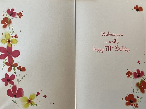 BURSDAGSKORT 70 ÅR - INNSIDE