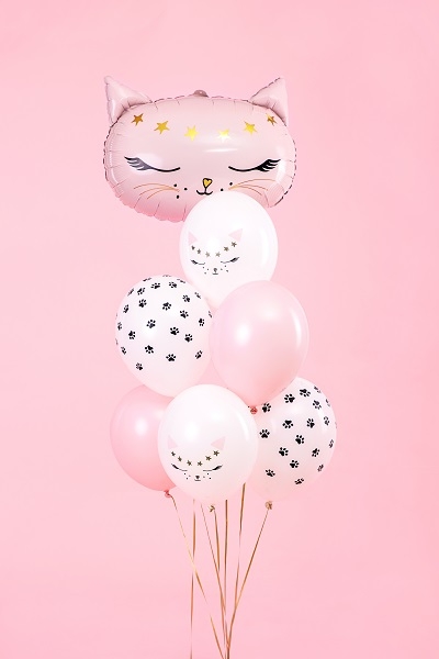 SLEEPY CAT BALLONGER - illustrasjonsbilde