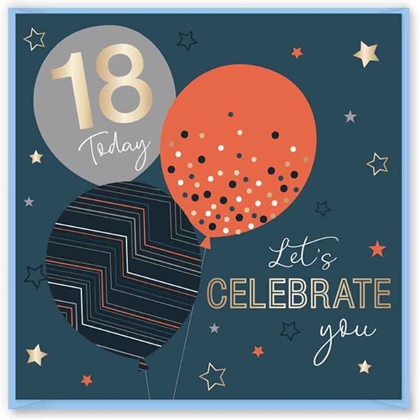 BURSDAGKORT GUTT 18 ÅR