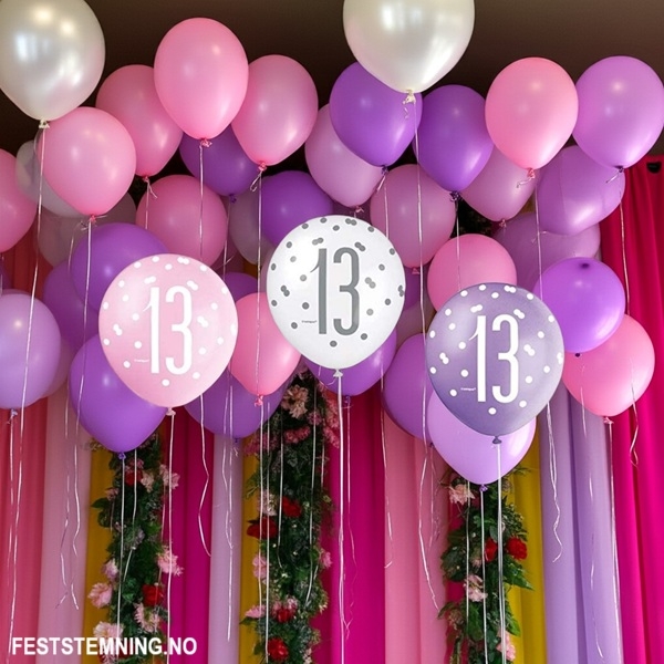 BALLONGER TIL 13-ÅRSDAG (illustrasjonsbilde)
