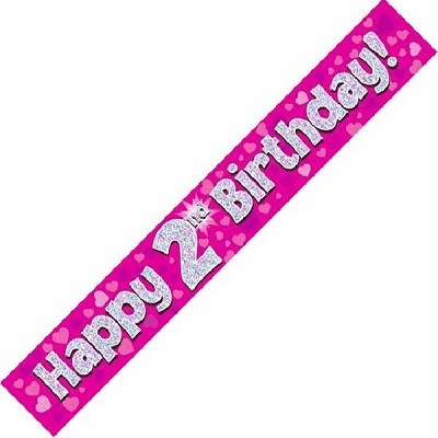 ROSA BANNER 2 ÅR - type 1