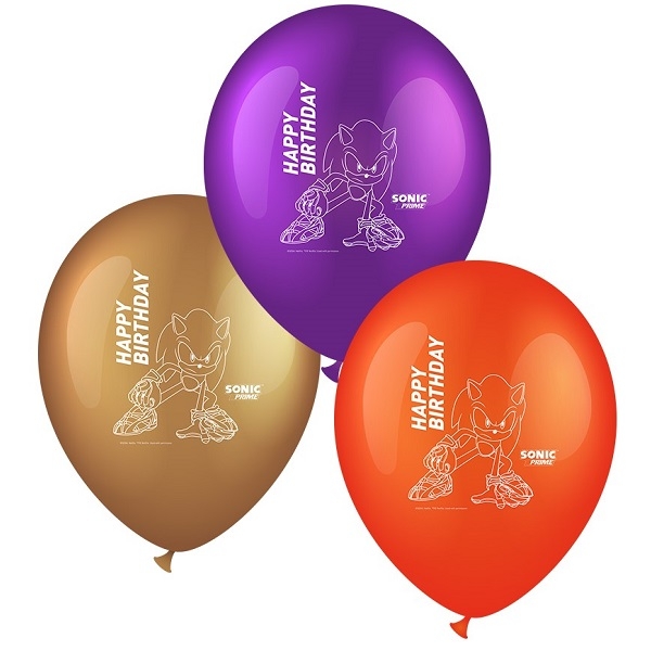 SONIC BALLONGER (GULL/LILLA/RØD)