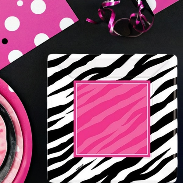 PAPPTALLERKENER MED SEBRAMØNSTER (illustrasjonsbilde)