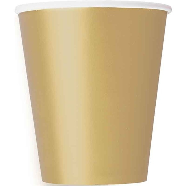 GULLFARGEDE PAPPKOPPER (14-pk)