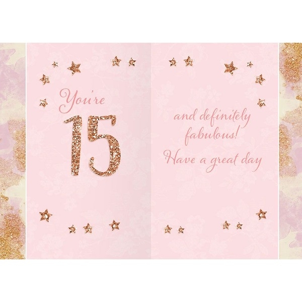 BURSDAGSKORT 15 ÅR - 