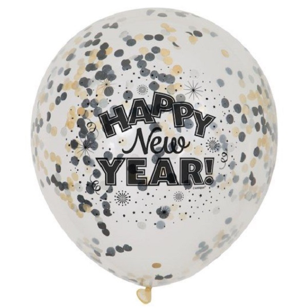 HAPPY NEW YEAR KONFETTIBALLONGER