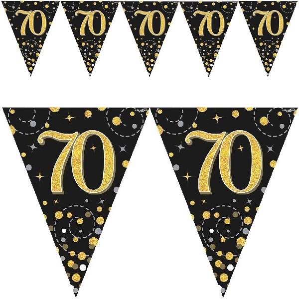 GULLGLITRENDE PYNT TIL 70-ÅRSDAG