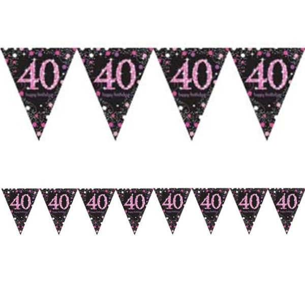 ROSA BANNERFLAGG 40 ÅR