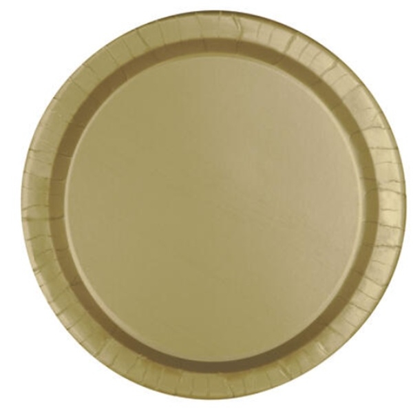 GULLFARGEDE PAPPTALLERKENER (16-pk)