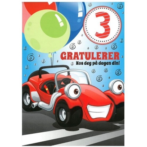 BURSDAGSKORT 3 ÅR - BIL