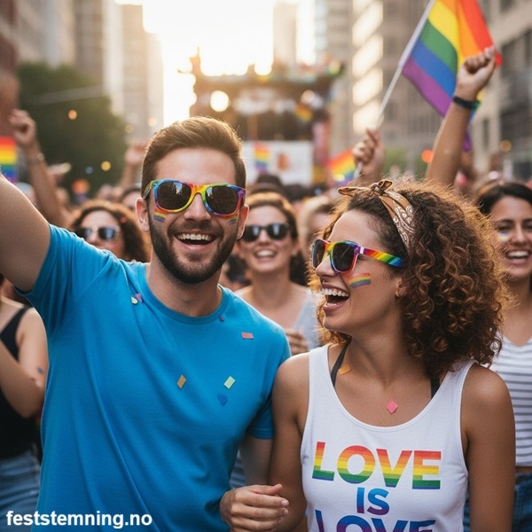 SOLBRILLER TIL PRIDE FESTIVAL (illustrasjonsbilde)