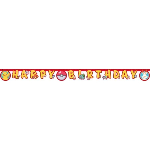 POKEMON HAPPY BIRTHDAY BANNER