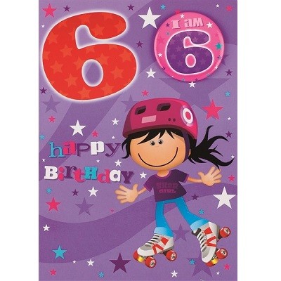 BURSDAGSKORT JENTE 6 ÅR