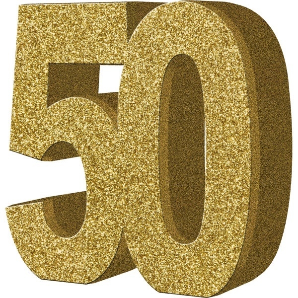 GULLFARGET PYNT TIL 50-ÅRSDAG