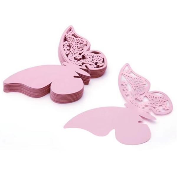 LYSEROSA SOMMERFUGL GLASS BORDPYNT 