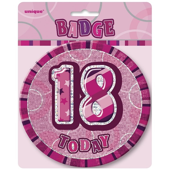 ROSA BADGE 18 ÅR