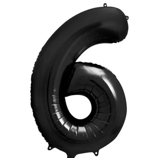 XL SVART TALLBALLONG 6