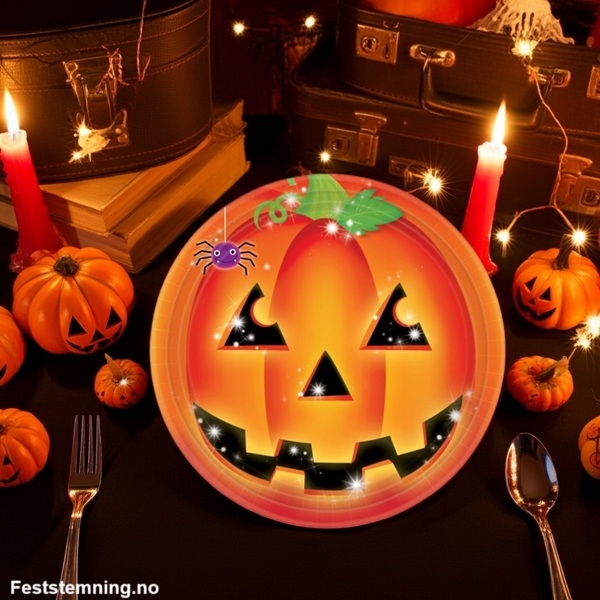PAPPTALLERKENER TIL HALLOWEEN SELSKAP (illustrasjonsbilde)