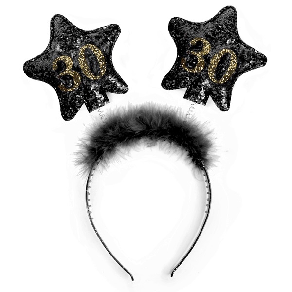 STJERNE HÅRBØYLE 30 ÅR - med fluffy