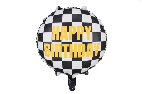 SJAKKRUTET FOLIEBALLONG - HAPPY BIRHTDAY