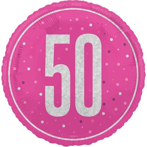 ROSA FOLIEBALLONG TIL 50-ÅRSDAG