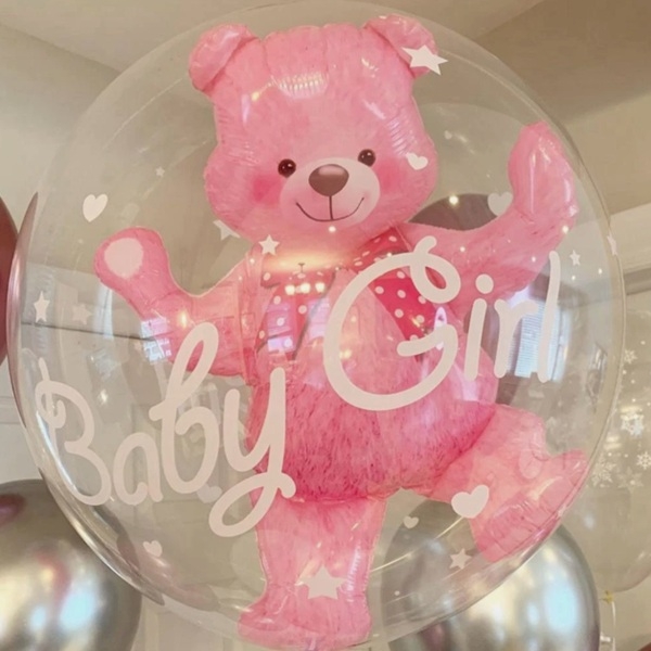 ROSA BAMSE BABYBALLONG