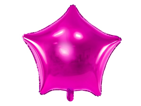 ROSA STJERNEFORMET FOLIEBALLONG